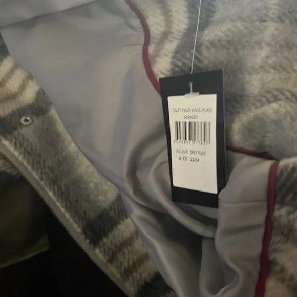 Faux Wool Plaid Coat 22/24 - Picture 7 of 7